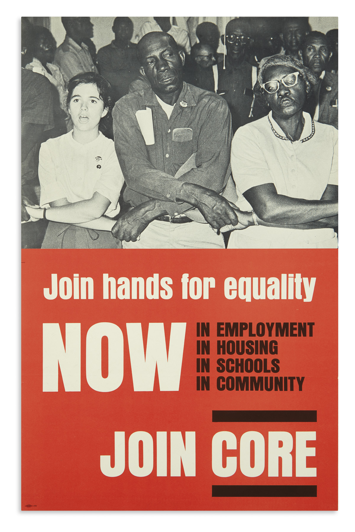 (CIVIL RIGHTS.) Join Hands for Equality Now . . . Join CORE.